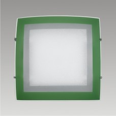 Stropní svítidlo Arcada Green 45000 Prezent 1xE27/60W, 31x31, Bílá, Zelená
