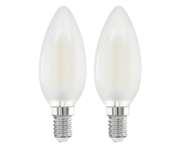 Zdroj-E14-LED svíčka 4W MATT 2700K, Bílá