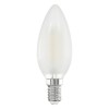 Zdroj-E14-LED svíčka 4W MATT 2700K, Bílá