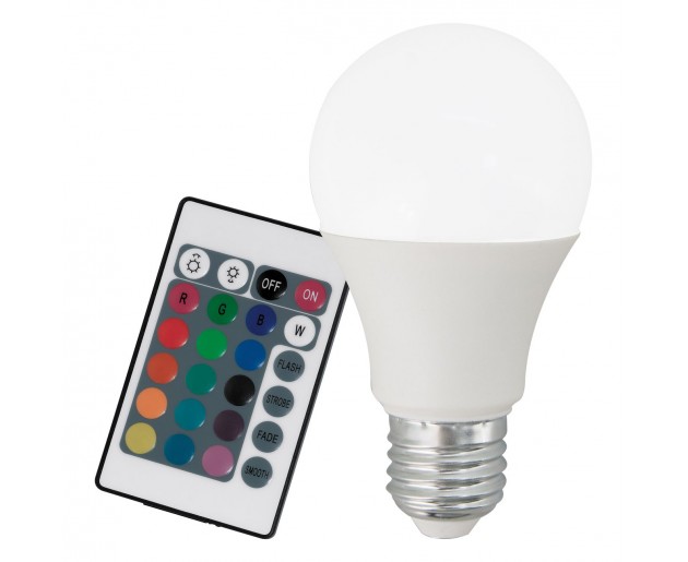 Stmívatelná RGB LED žárovka Eglo 10899 A60 E27/7,5W/230V